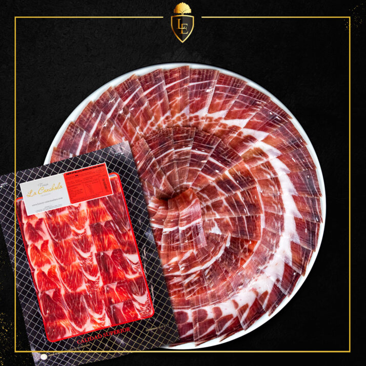 Sobre Jamón de Bellota Ibérico 50% Raza Ibérica Cortado a Cuchillo